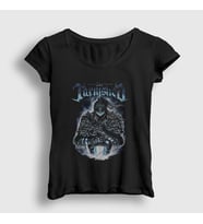 Presmono Kadın Siyah The Tarnished One V2 Elden Ring T-Shirt 461902tt