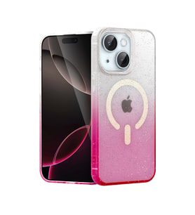 Iphone 15 Pummel Shiny Magsafe Kapak - Pembe