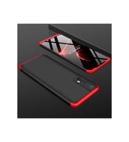 Realme 7 Uyumlu Kılıf Zore Ays Kapak (Siyah-Kırmızı)