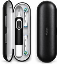 Şarjlı Diş Fırçası İçin Saklama Kabı - Sadece Oral-B Pro 1, Vitality Pro, vitality ve Starter Pack Serisine Özel Diş Fırçası Seyahat Kutusu (Siyah)