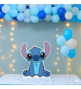 Ayaklı pano Stitch Temalı 34 cm Lilo Stitch Doğum Günü Masa Dekoru- Çocuk odası Süsü