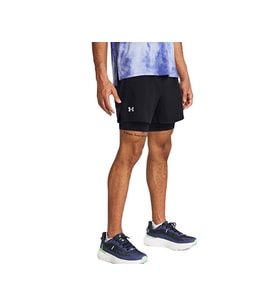 Under Armour Ua Launch 5'' 2-In-1 Shorts Erkek Koşu Şortu 1382640-001 Siyah