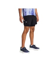 Under Armour Ua Launch 5'' 2-In-1 Shorts Erkek Koşu Şortu 1382640-001 Siyah