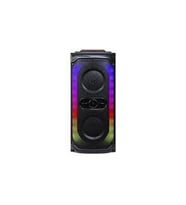 Kablosuz Kumandalı Rgb Ledli Taşınabilir Bluetooth Hoparlör Usb-Tf-Fm Radyo Siyah