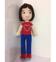 Zeynep Karakter Bebek Amigurumi Organik Oyuncak