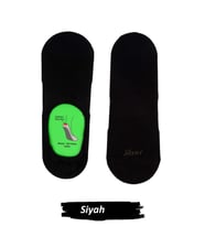 Jiber Erkek Bambu Likralı Babet Çorap 7000 - 6 Adet (Siyah)