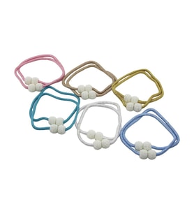 2PCS BONCUK TOPLU - MIKNATISLI RENKLİ PERDE İPİ (5343)