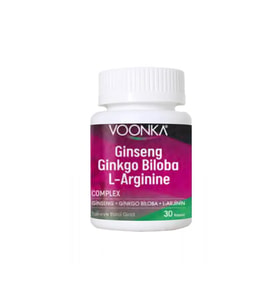 Voonka Ginseng Ginkgo Biloba L-Arginine 30 Kapsül