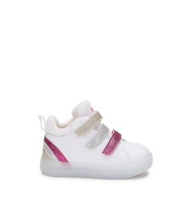 Vicco Rainbow 220.P22K.180 Kız Çocuk Işıklı Sneaker Bot Beyaz Fuşya 26-30 (Beyaz-Fusya)