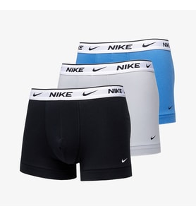 Nike Dri Fit Ultra Stretch 3 Pack Micro 3 lü Paket Kısa Boxer Siyah Gri Mavi