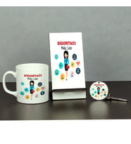 Sigortacı Üçlü Set (Kupa + Telefon Standı + Anahtarlık)