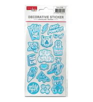 TANEX KIDS TNX-27108 DEKORATİF ETİKETLER - PUFFY PARLAK FİGÜRLER SERİSİ STICKER