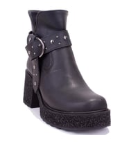Dagoster DZA07-8962278 Siyah Günlük Platform Topuklu Kadın Bot