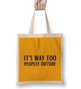 Sarcasm Funny Comment Quotes Gift - Sarcastic Women And Men Humorous Saying Bez Çanta Uzun Saplı