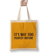 Sarcasm Funny Comment Quotes Gift - Sarcastic Women And Men Humorous Saying Bez Çanta Uzun Saplı