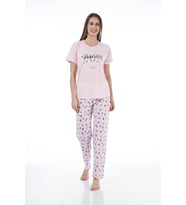 Estiva 22122 Kadın Kısa Kollu Viskon Pijama Takımı