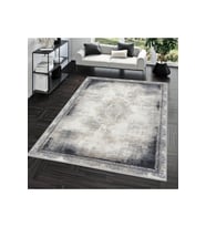 Rovigo Home Dijital Baskı Yıkanabilir Kaymaz Taban Salon Halısı  RVG0686 (Gri)