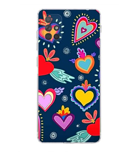 PrintiFy Samsung Galaxy A71 ile Uyumlu Retro Color 3  Kamera Korumalı Şeffaf  Kılıf