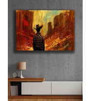 Koç stüdyo Modern tasarım kanvas tablo 50x70 (Çok Renkli)