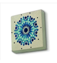 Rumi Desen Baskılı Doğaltaş  Magnet(KD-055)Buzdolabı Süsü
