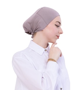 Pratik Bone Pamuklu Tesettür İç Bone, Başörtüsü İçin Hazır Viskon Şapka, Namaz Günlük Kullanım İçin
