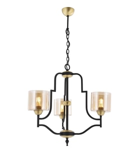 AVONNI AV-4162-3E Eskitme Kaplama Modern Avize E27 Metal Cam 62cm