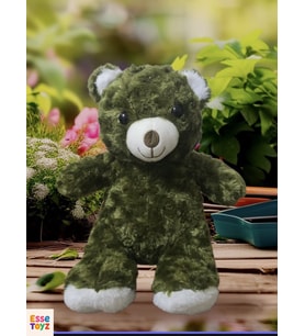 35 cm Desenli Peluş Ayı – Yumuşak Dokulu, Sevimli ve Hediyelik