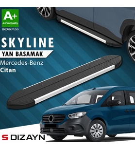 S-Dizayn Mercedes Citan Skyline Aluminyum Yan Basamak 193 Cm 2012-2021 A+ Kalite