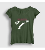Presmono Kadın Haki The Queen Is Dead The Smiths T-Shirt 525111tt (Haki)