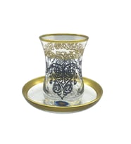 Desenli 6 Kişilik Çay Bardağı Seti
