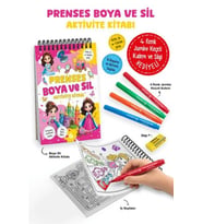 Prenses - Boya ve Sil Aktivite Kitabı / 3 Yaş +