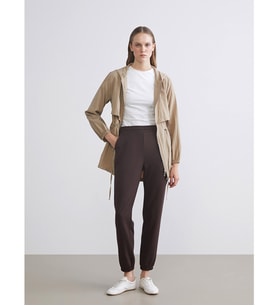 LCW EVERYDAY Kahverengi Beli Lastikli Kadın Jogger Eşofman Altı