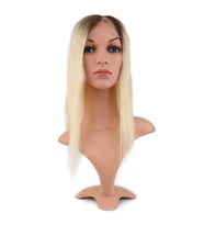 Ön Kısmı Ekstra Tül Kahverengi / Beyaz Platin Ombreli Baby Taban Tepelik - 13x14cm