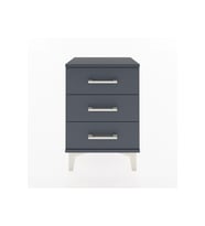 Arges Komodin 3 Çekmeceli 44x30x64 Antrasit-Antrasit