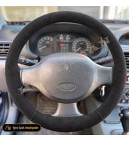 Renault Kangoo 1 Dikme Direksiyon Kılıfı Alcantara Süet Monza Black Kangoo Multix 2003-2008