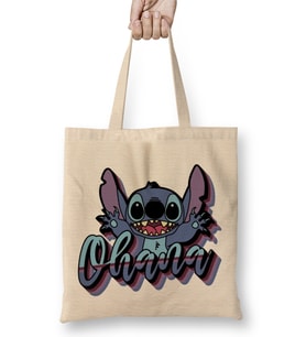 Ohana Vibes Stitch Bez Çanta Uzun Saplı