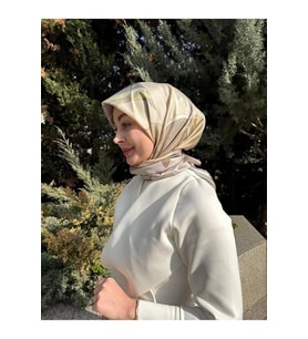 Saf Twill İpek Eşarp 4035D