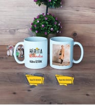 Harita Mühendisi Kupa Bardak Beyaz Fotoğraflı Mühendisler Günü Hediyesi