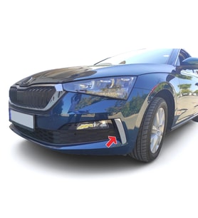 Skoda Scala Sis Far Kaşı - Krom (2 Parça)  2020 ve Sonrası, HB