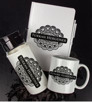 Kişiye Özel Tasarım Defter Kalem Matara Ve Kupa Hediye Seti 104808