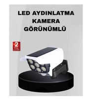 Mey İthalat® Solar Bahçe Aydınlatması Su Geçirmez IP66 PIR Sensörlü Uzun Çalışma Süreli
