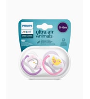 AVENT Philips Avent Ultra Air Animals 2li Emzik 0-6 Ay - Kız