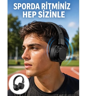 Northcity Katlanabilir Tasarım Taşınabilir Kablosuz Müzik Kulaklığı Yeni Nesil - Derin Bass ve Ergonomik Konfor