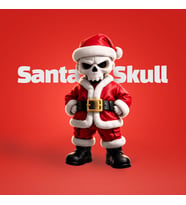 Kuru Kafa Noel Baba Özel Seri Kırmızı  Özel Seri Koleksiyon Ürünü Oyuncak Figür