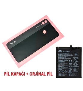 Tkgz Honor 8X Arka Pil Batarya Kapağı + PİL SİYAH