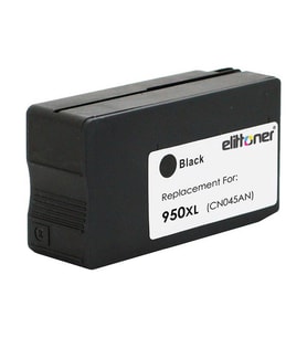 Elittoner HP 950XL Black Siyah Yüksek Kapasite Kartuş, OJ8100, OJ8600 CN045AE
