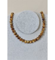 8 MM SARI KAPLANGÖZÜ DOĞALTAŞ KOLYE