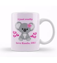 I Love Koala Kupa Bardak Porselen