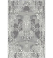 Eliana Home Baskılı, Yıkanabilir Kaymaz Taban Salon Halısı LNA0463 100x150 cm (Gri)