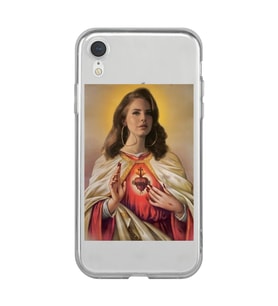 Iphone XR Uyumlu Lana Del Rey Desenli Şeffaf Telefon Kılıfı